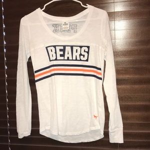 White PINK Chicago Bears long sleeve top.